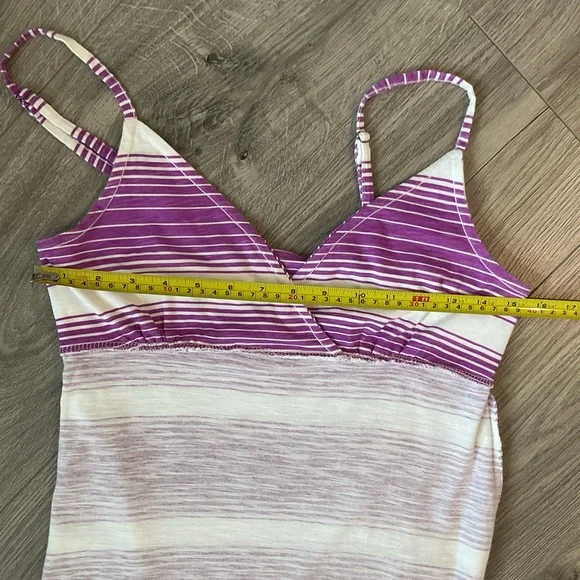 ***ROXYS Girls/Women’s  Purple and White Striped sundress. - Picture 8 of 10